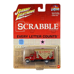 Johnny Lightning 1999 International Cargo Truck - Pop Culture Series - Scrabble - Collectors World Toys