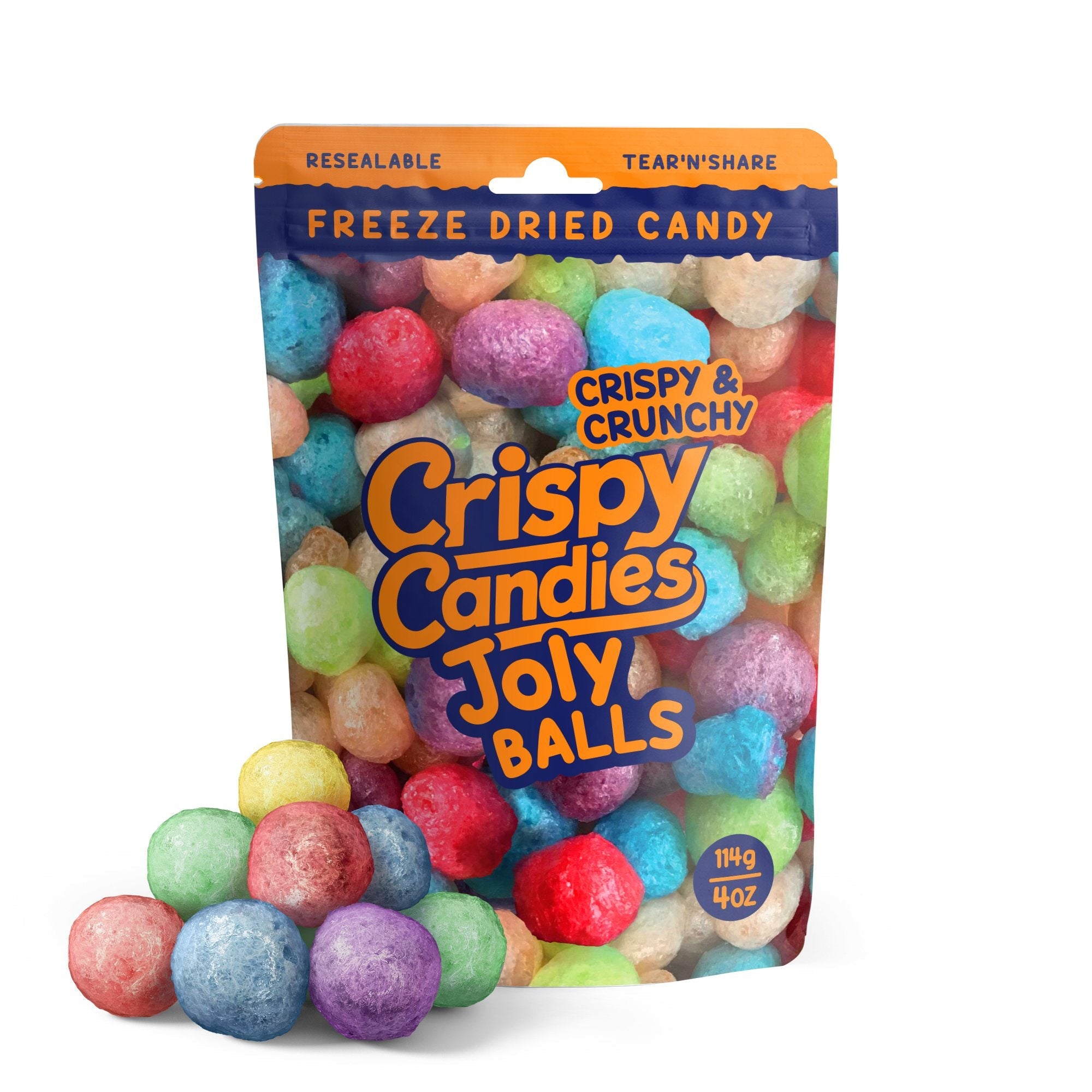 Crispy Candies - Jolly Balls Freeze Dried Candy 114g - Collectors World Toys