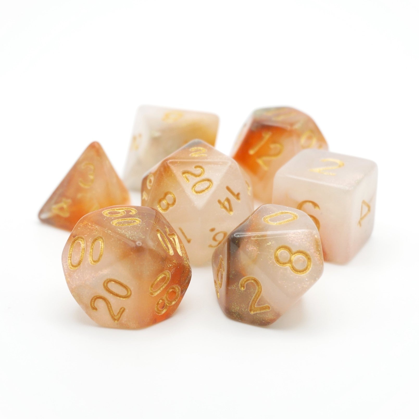 Jovian Cloud - 7 Piece DnD Dice Set | Acrylic RPG Gaming Dice Main image