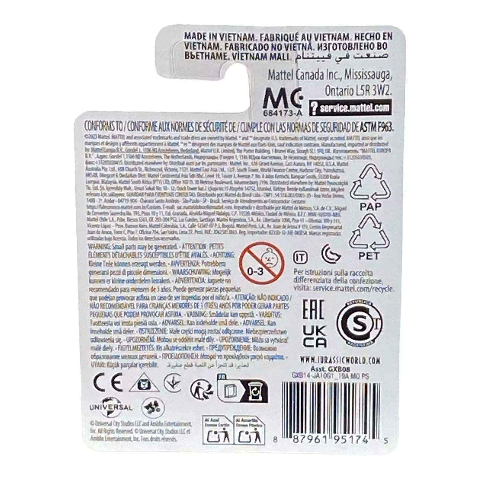 Pyroraptor Jurassic World Micro Figure / Cake Topper -