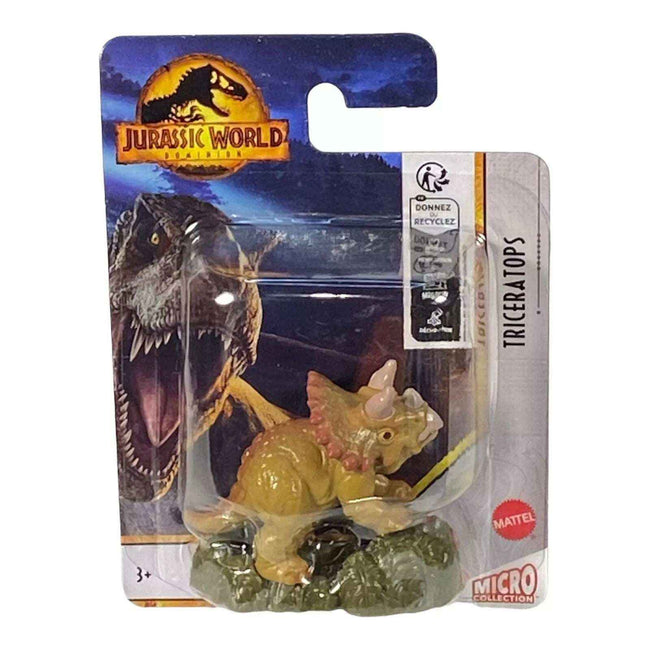 Triceratops Micro Figure / Cake Topper - Jurassic World Dominion - Hover Image