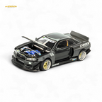(Pre-Order) Kaido House x Mini GT Nissan Skyline GT-R (R34) Kaido Works GReddy V2 - Black w/ Carbon 1:64