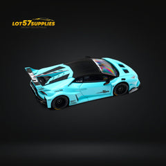 (Pre-Order) King Model LBWK Huracan - Metallic Tiffany Blue 1:64 - Collectors World Toys