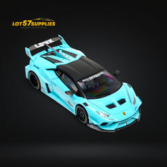 (Pre-Order) King Model LBWK Huracan - Metallic Tiffany Blue 1:64 - Collectors World Toys