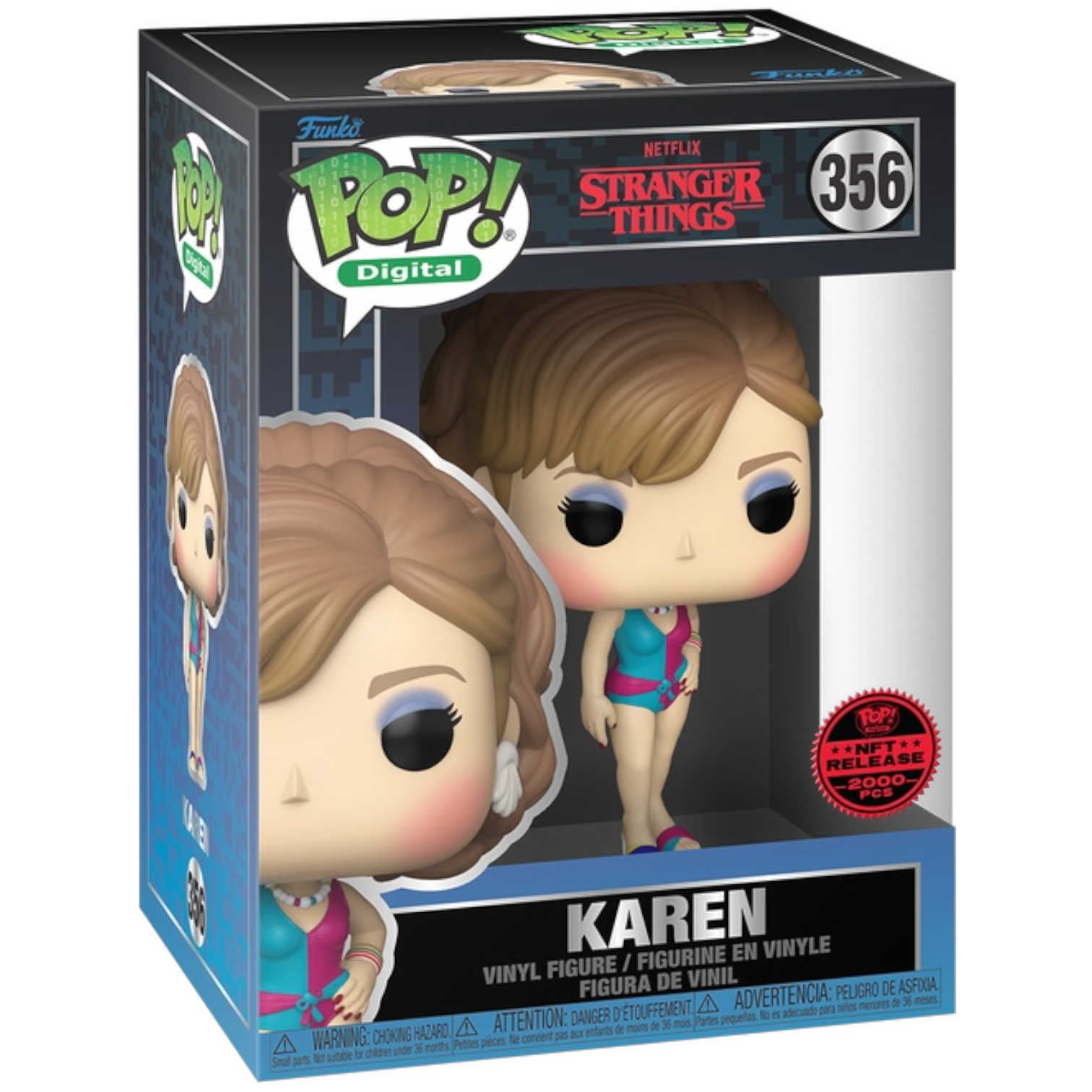 Pop! Digital Stranger Things Series 2 Karen NFT Legendary #356 LE2000 (Includes PopShield Armor) Main image