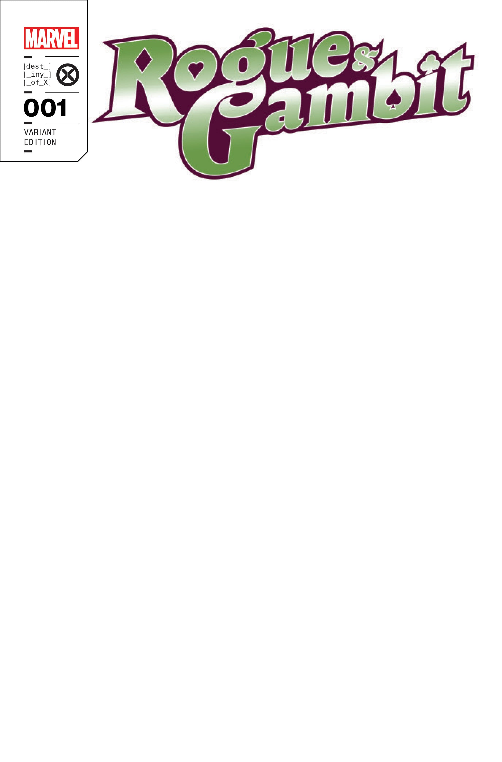 Rogue & Gambit #1 Unknown Comics Exclusive Blank Var (03/01/2023) - Collectors World Toys