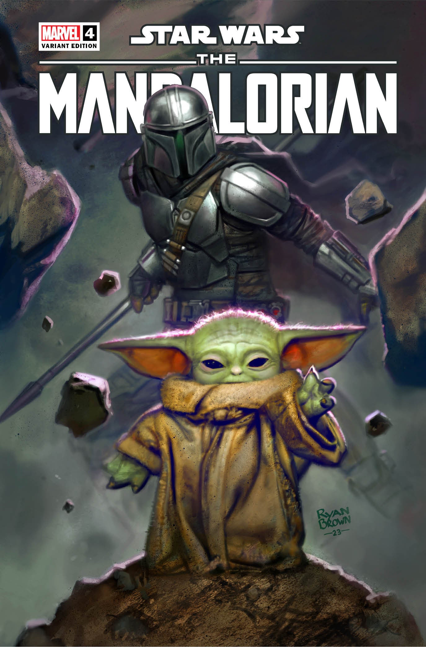 Star Wars: The Mandalorian Season 2 #4 Unknown Comics Ryan Brown Exclusive Var (09/27/2023) - Collectors World Toys Main image