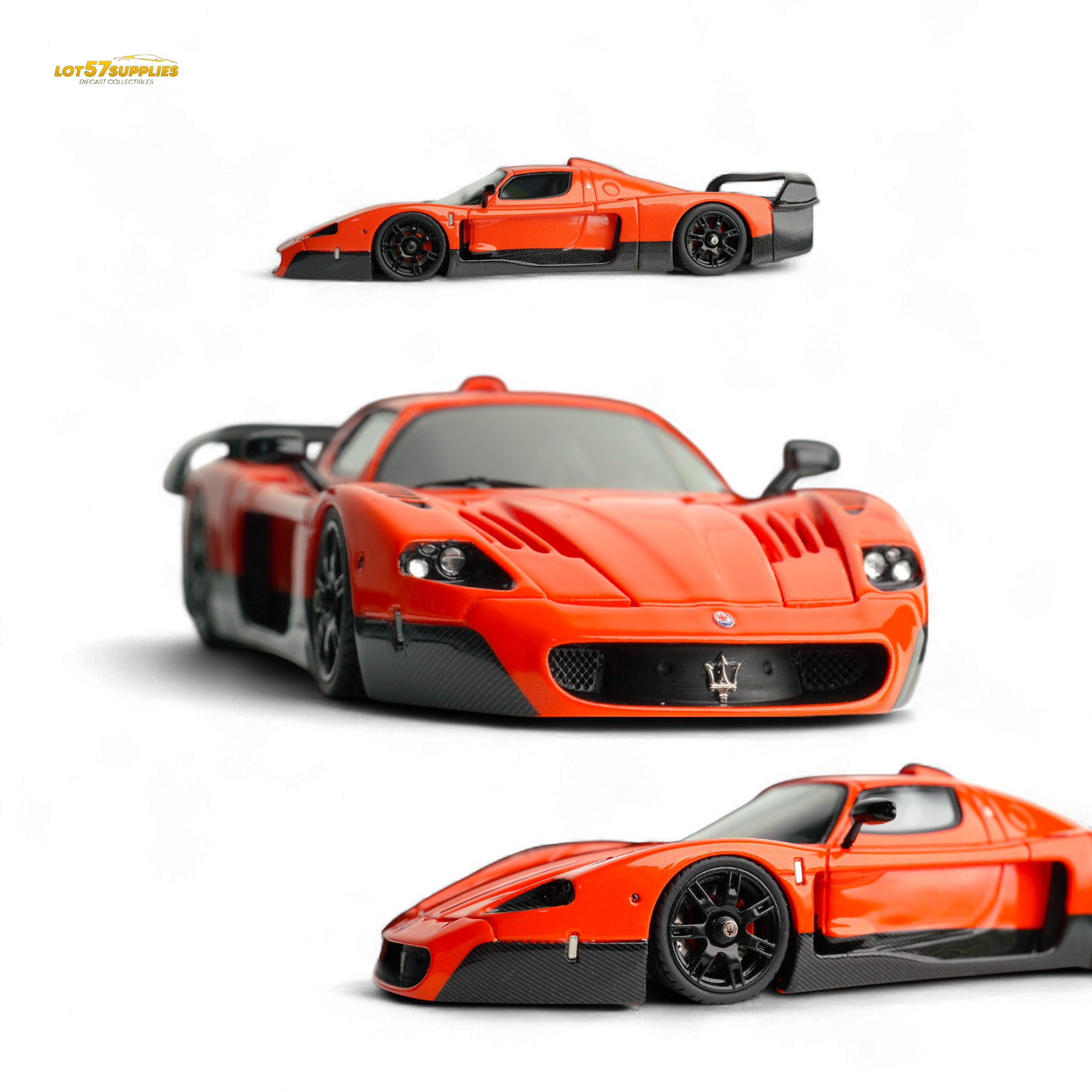 YM Model Maseti MC12 Stradale Corsa 2-Tone Orange - Carbon FIber - Resin 1:64 Main image