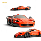 YM Model Maseti MC12 Stradale Corsa 2-Tone Orange - Carbon FIber - Resin 1:64 - Collectors World Toys