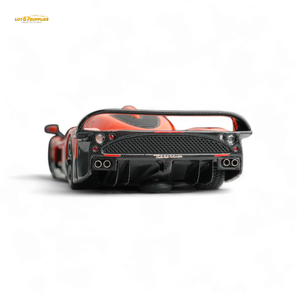 YM Model Maseti MC12 Stradale Corsa 2-Tone Orange - Carbon FIber - Resin 1:64 - Collectors World Toys