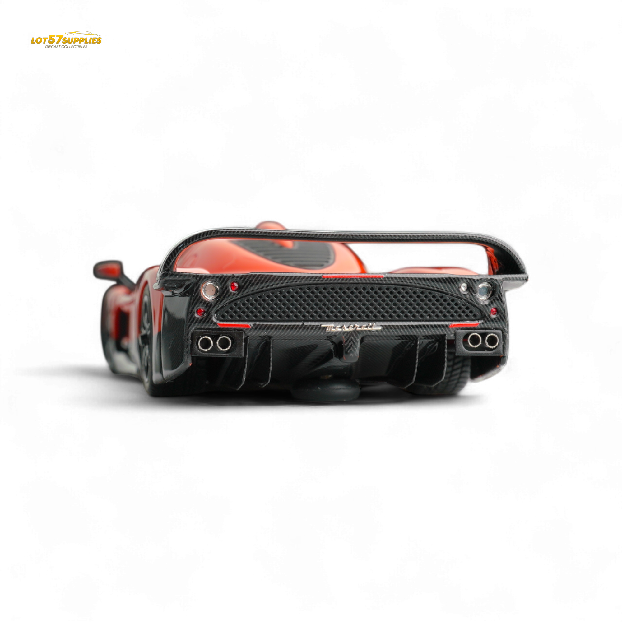 YM Model Maseti MC12 Stradale Corsa 2-Tone Orange - Carbon FIber - Resin 1:64 - Collectors World Toys