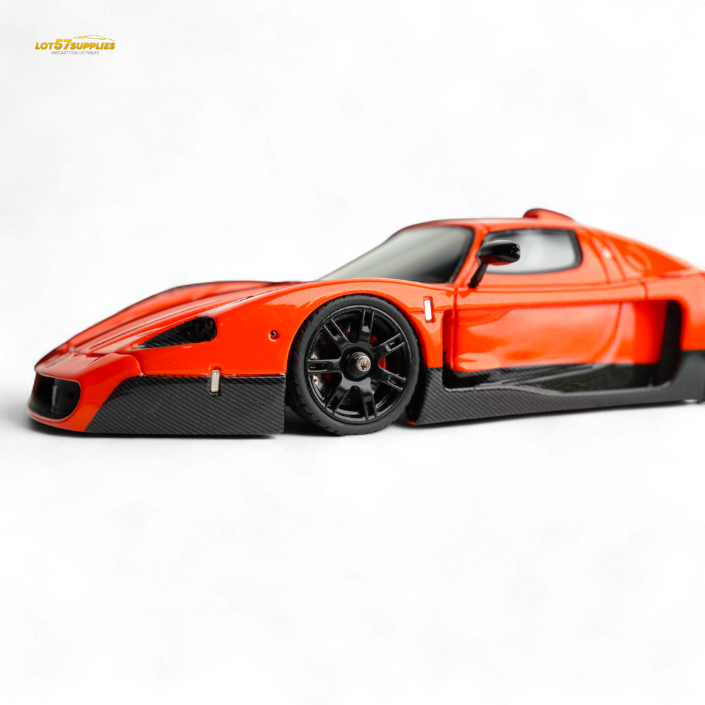 YM Model Maseti MC12 Stradale Corsa 2-Tone Orange - Carbon FIber - Resin 1:64 - Collectors World Toys