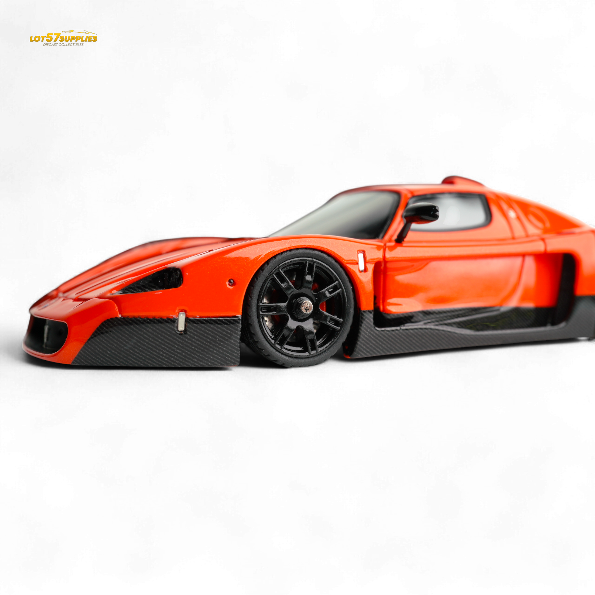 YM Model Maseti MC12 Stradale Corsa 2-Tone Orange - Carbon FIber - Resin 1:64 - Collectors World Toys