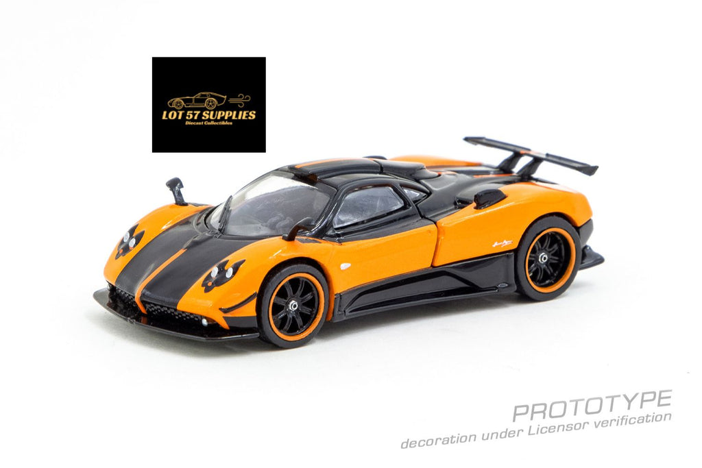 Tarmac Works Global64 Pagani Zonda Arancio Saint Tropez Item #T64G-TL021-OR 1:64 - Collectors World Toys