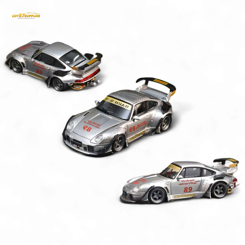Street Weapon Porsche RWB 993 Double Exhaust Heavenly Livery Lower Tail 1:64
