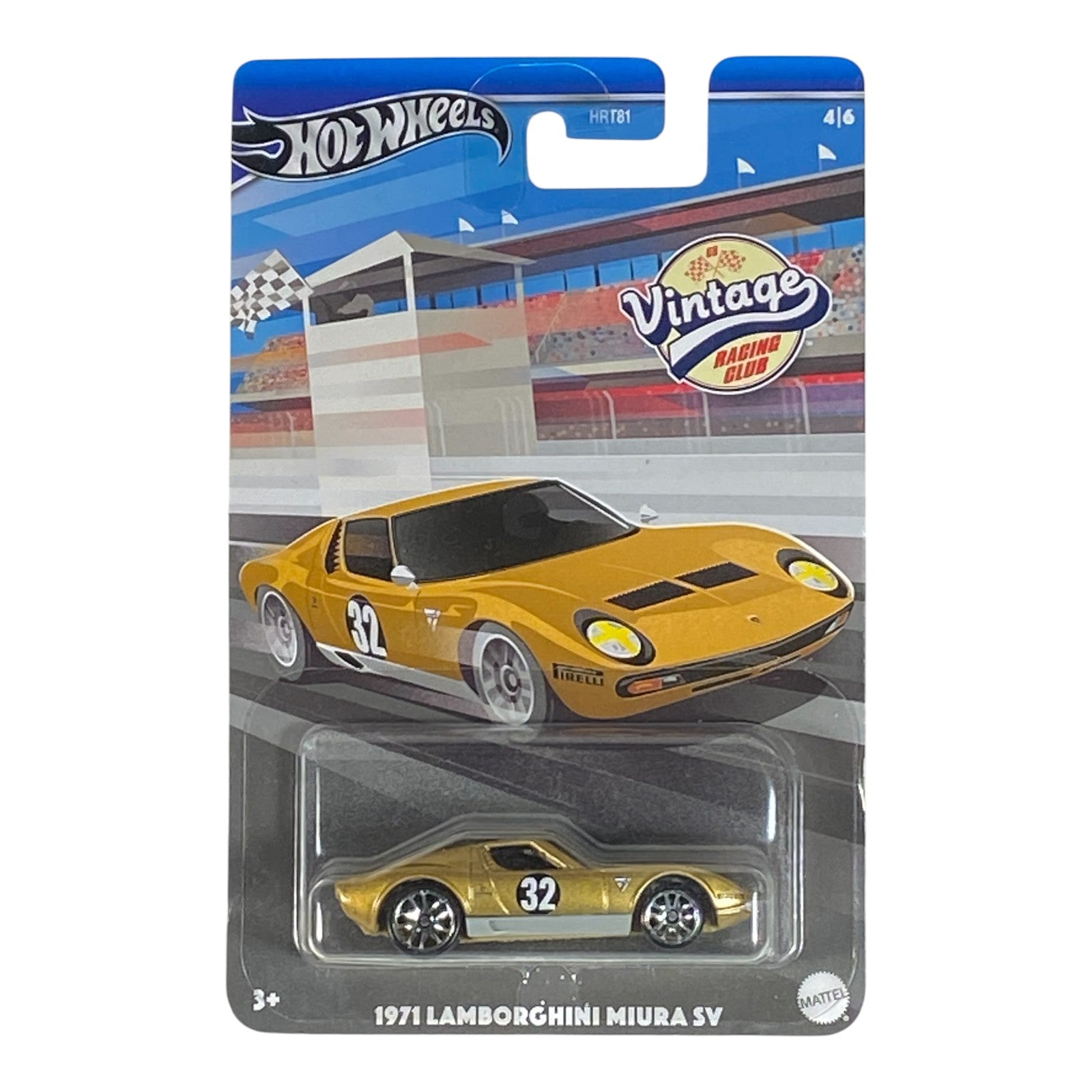 Hot Wheels 1971 Lamborghini Mira SV - Vintage Racing Club 4/6 Main image