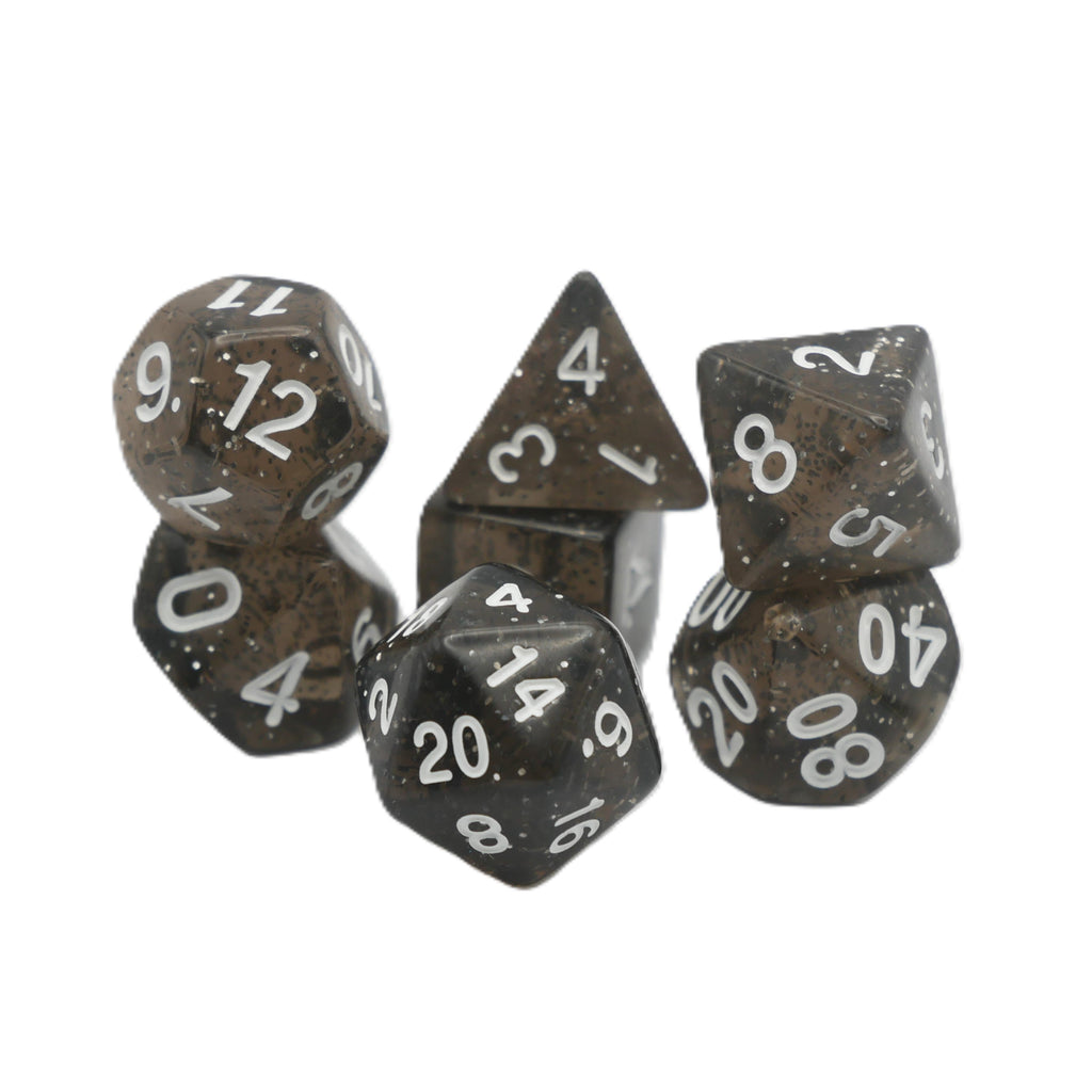 Essence of Licorice - 7 Piece DnD Dice Set | Acrylic RPG Gaming Dice - Collectors World Toys