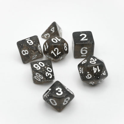 Essence of Licorice - 7 Piece DnD Dice Set | Acrylic RPG Gaming Dice