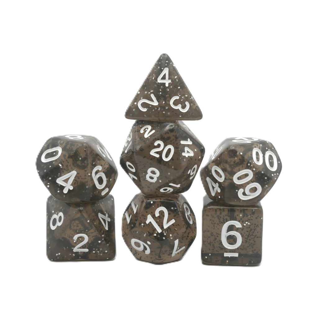 Essence of Licorice - 7 Piece DnD Dice Set | Acrylic RPG Gaming Dice - Collectors World Toys