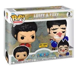 Pop! Animation: One Piece: Luffy & Foxy (2-Pack) Hot Topic Exclusive Main image