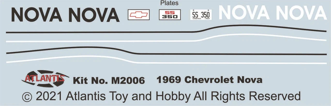 1:32 1969 Chevy Nova SS Route 32 Plastic Model Kit