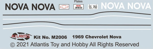 1:32 1969 Chevy Nova SS Route 32 Plastic Model Kit