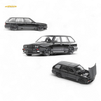 Mortal BMW E30 Crock - Openable Hood - Cambered in Full Black 1:64