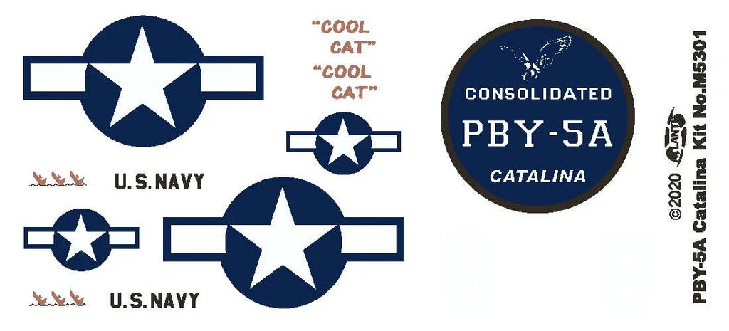 1:104 PBY-5A Catalina Seaplane United States Navy (USN) Plastic Model Kit