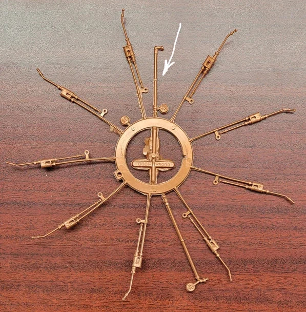 1/12 Wright Cyclone 9 Radial Engine STEM Plastic Model Kit