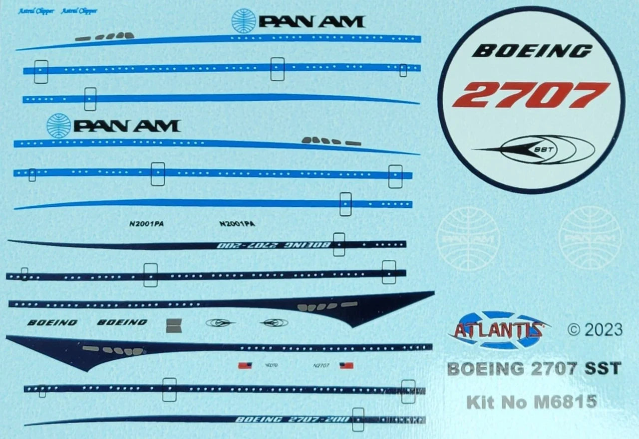 1/400 Scale Boeing 2707 Supersonic Transport (SST) Model Kit