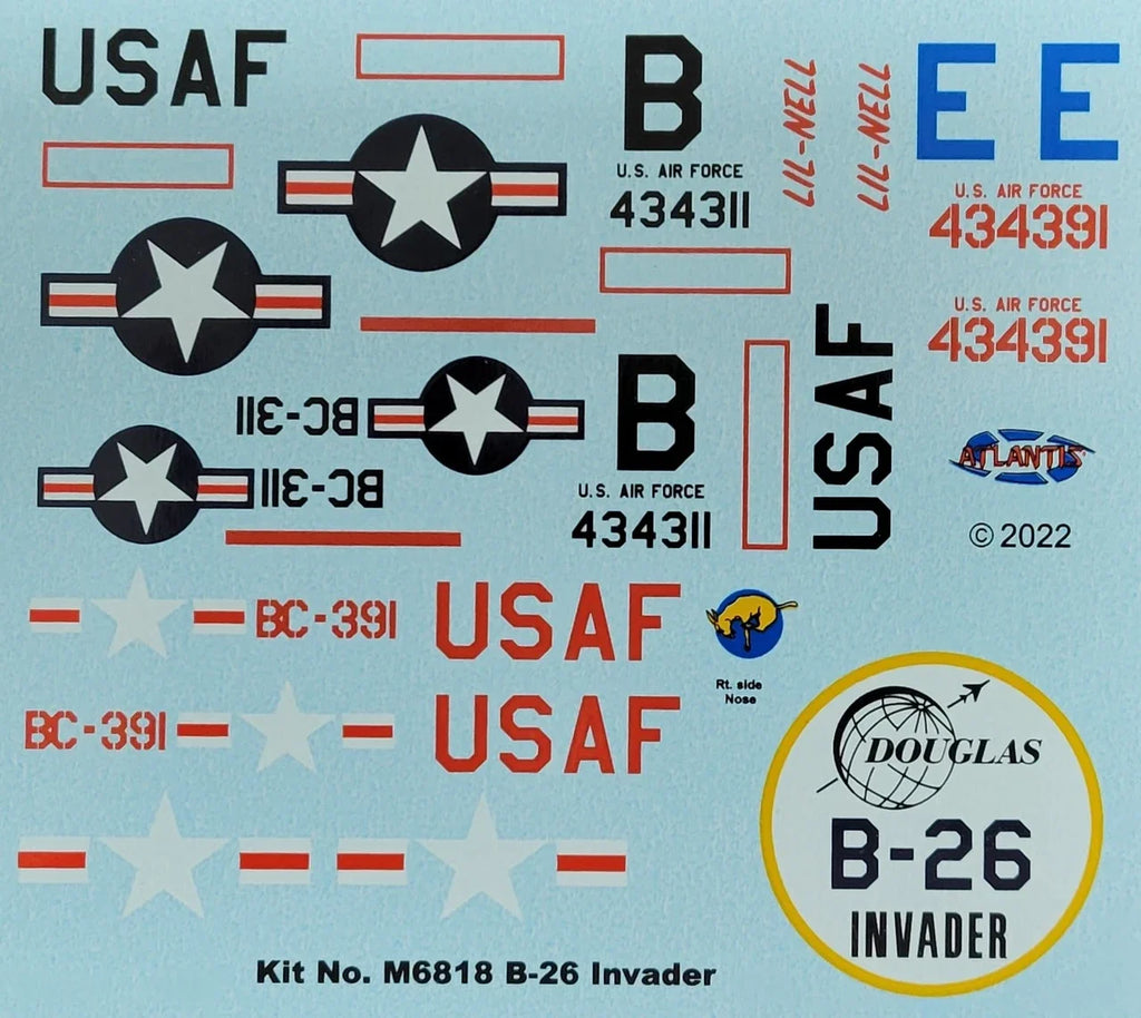 1:67 B-26 Invader Medium Bomber United States Air Force (USAF)