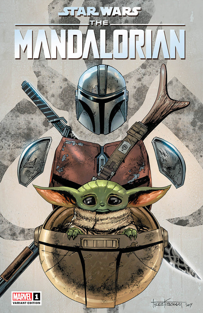 Star Wars: The Mandalorian #1 Unknown Comics Tyler Kirkham Exclusive Var (07/06/2022) Hover Image