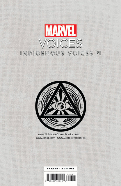 Marvels Voices Indigenous Voices #1 Unknown Comic David Mack Exclusive Virgin Var (11/25/2020) - Collectors World Toys