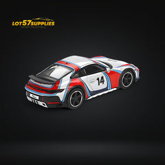 (Pre-Order) Mini-GT Porsche 911 Dakar “Rally 1974” Ice Grey Metallic 1:64 MGT00964 - Collectors World Toys