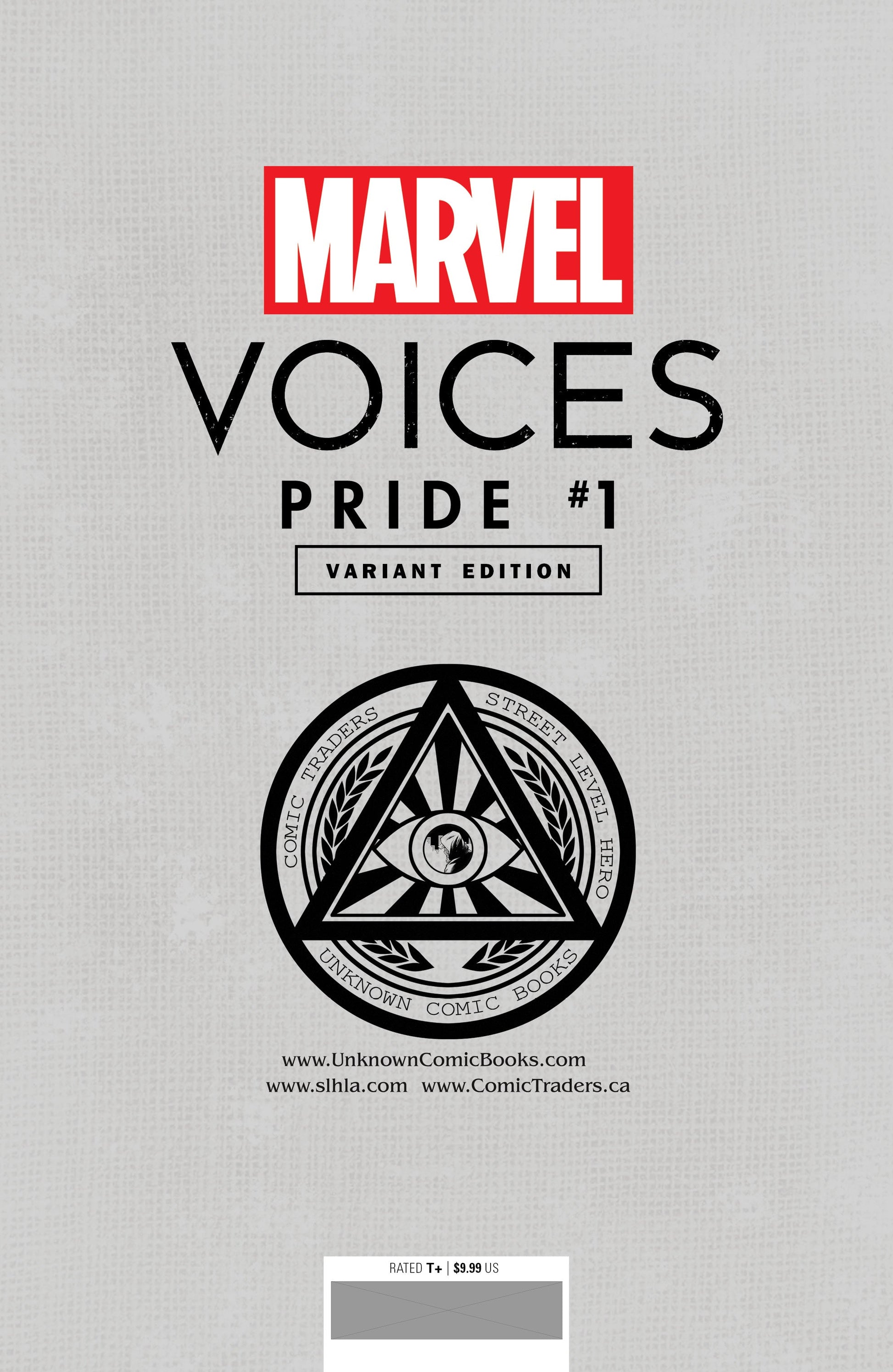 Marvels Voices Pride #1 Unknown Comics Tyler Kirkham Exclusive Var (06/23/2021) - Collectors World Toys