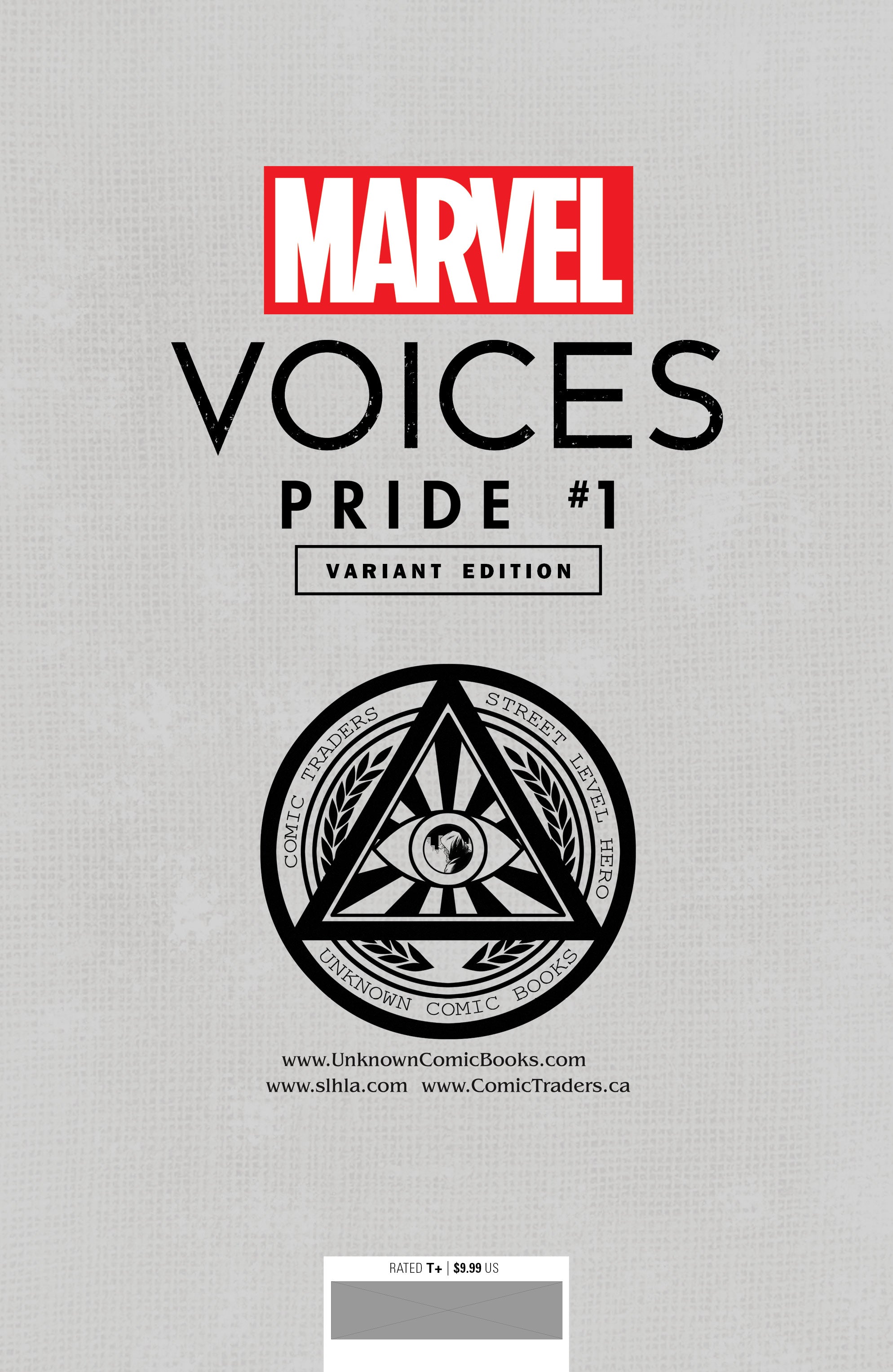 Marvels Voices Pride #1 Unknown Comics Tyler Kirkham Exclusive Var (06/23/2021) - Collectors World Toys
