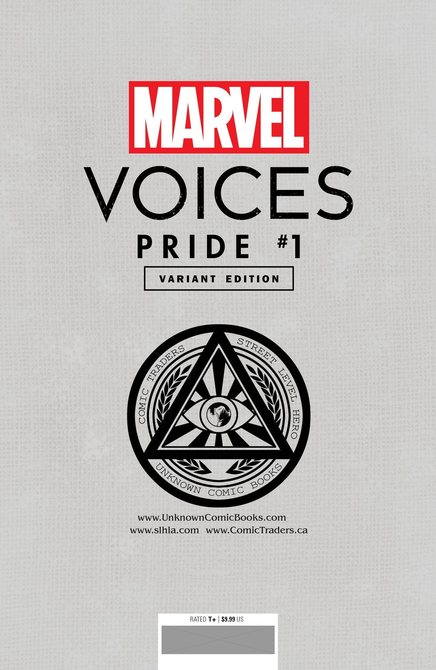 Marvels Voices Pride #1 Unknown Comics Tyler Kirkham Exclusive Virgin Var (06/23/2021) - Collectors World Toys