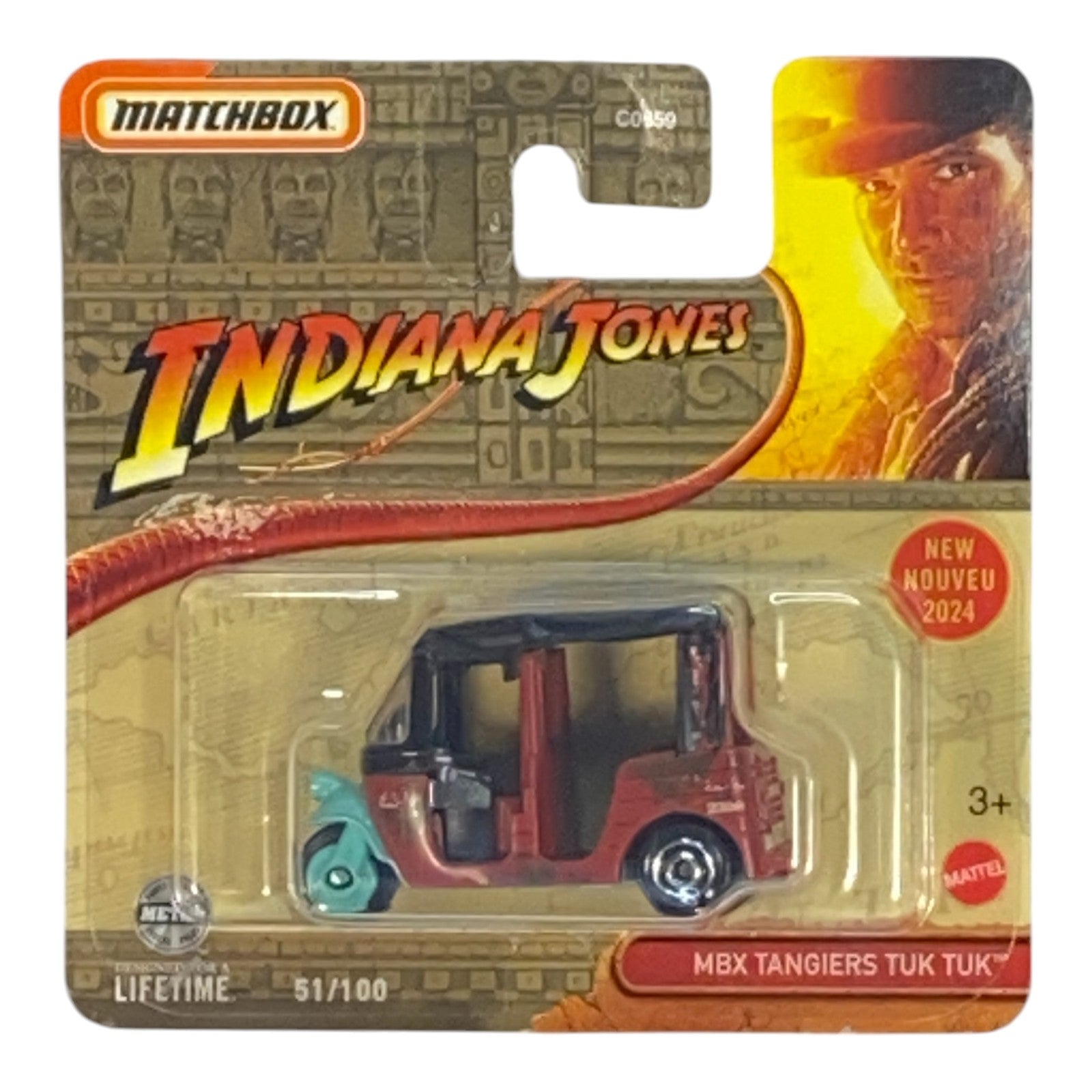 Matchbox MBX Tangiers Tuk Tuk - Indiana Jones Series Short Card