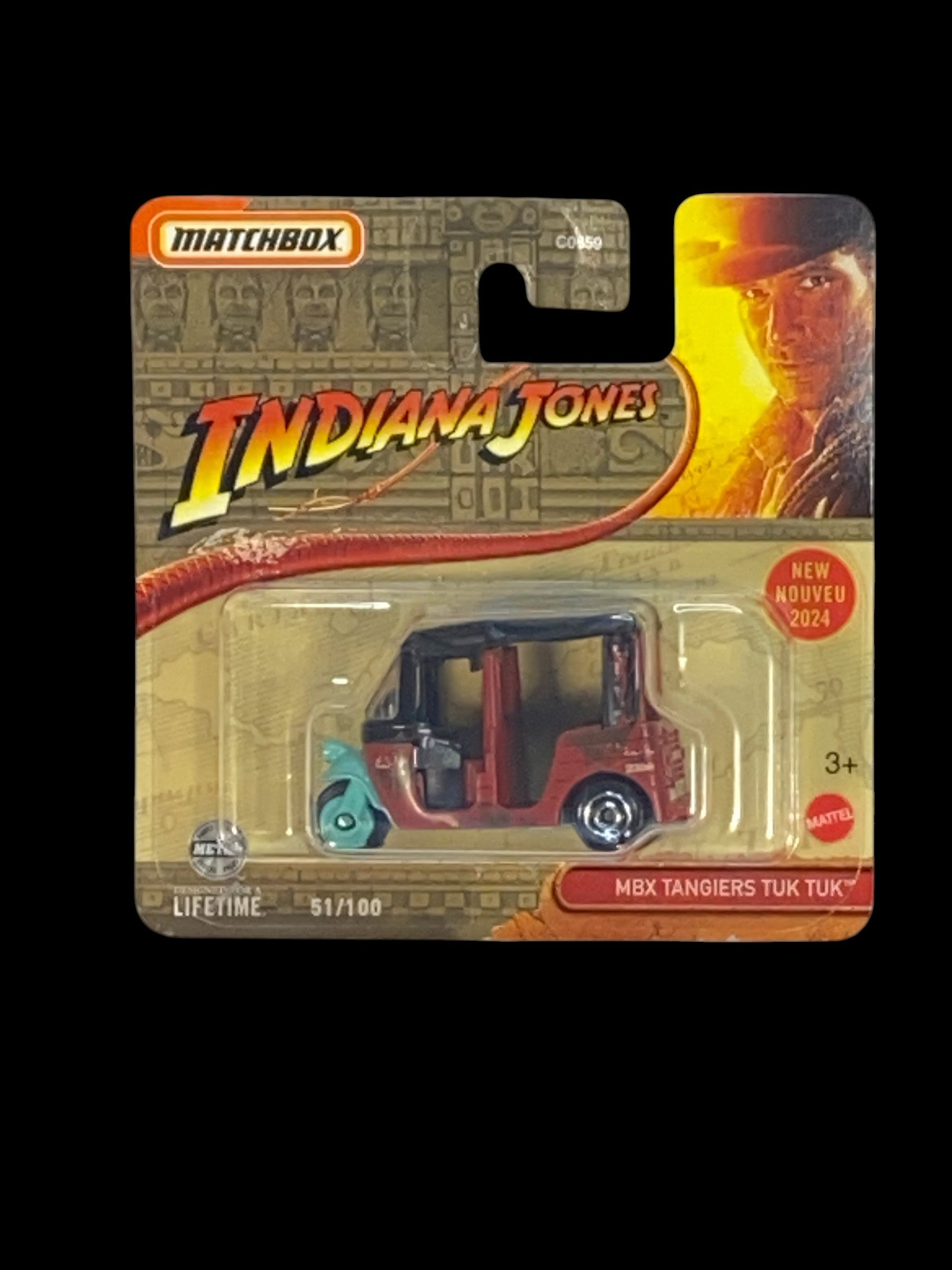 Matchbox MBX Tangiers Tuk Tuk - Indiana Jones Series Short Card