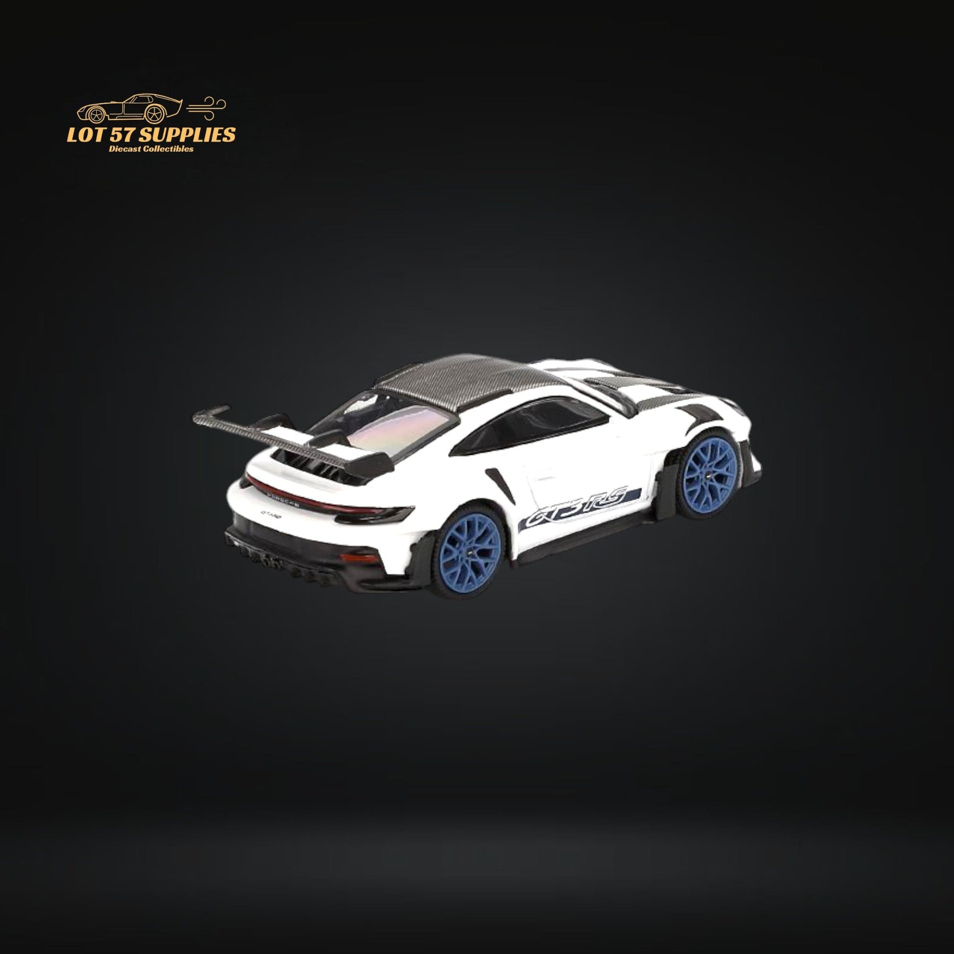 (Pre-Order) Mini-GT Porsche 911 992 GT3 RS Weissach Package White w/ Indigo Blue #853 1:64 MGT00853 - Collectors World Toys