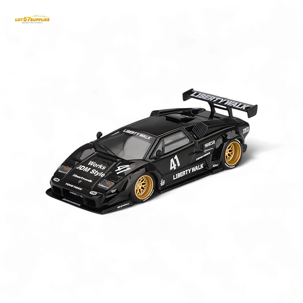 (Pre-Order) Mini GT Lamborghini Countach LB-WORKS - Black 1:64 - Collectors World Toys