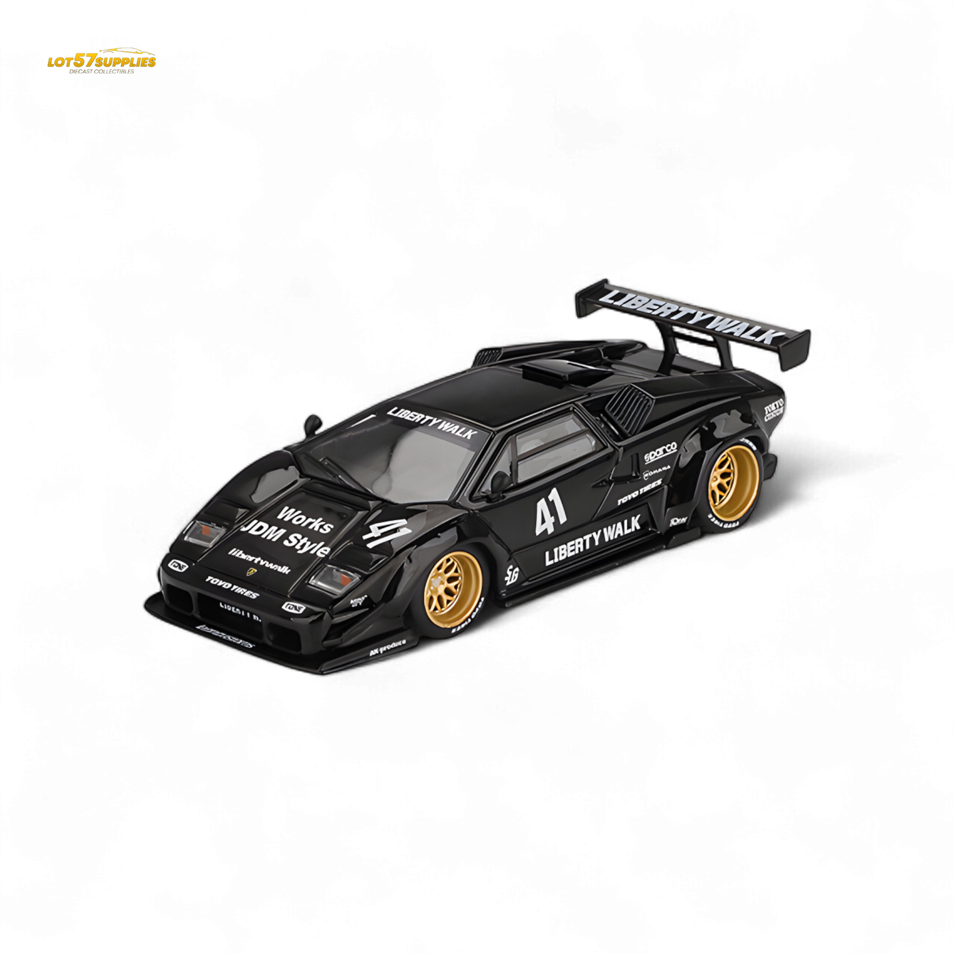 (Pre-Order) Mini GT Lamborghini Countach LB-WORKS - Black 1:64