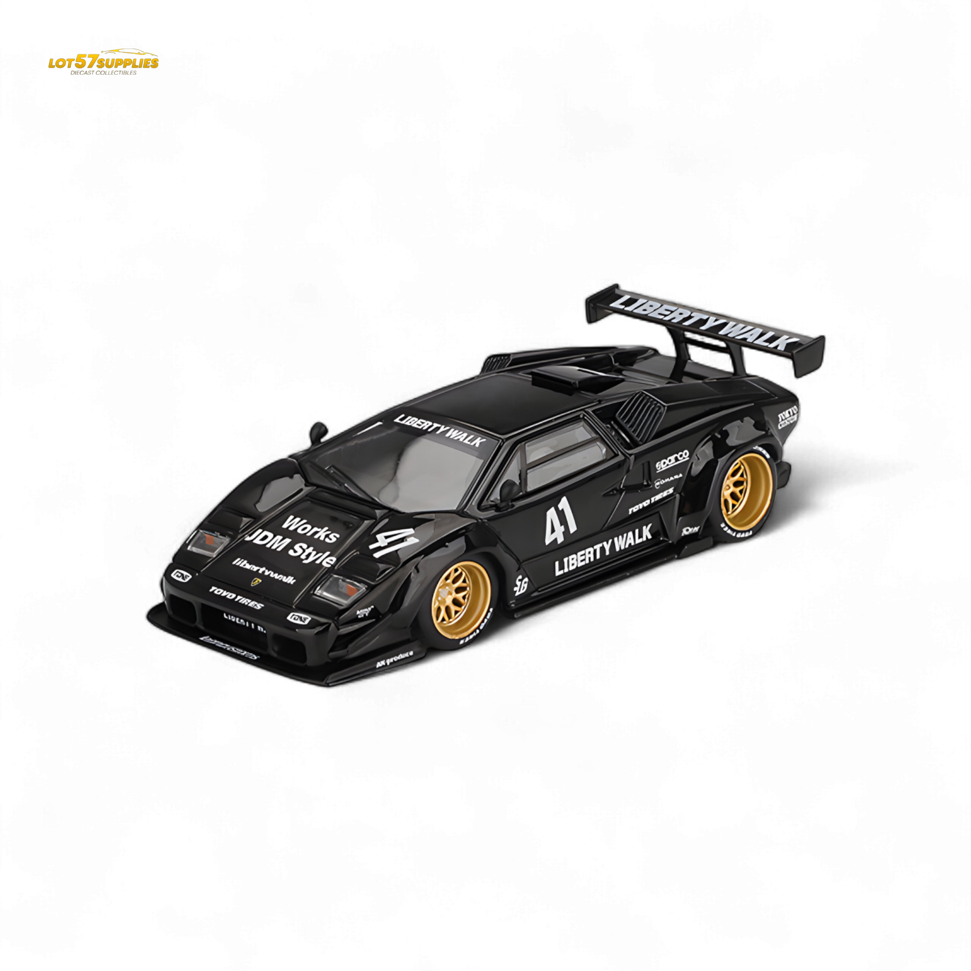 (Pre-Order) Mini GT Lamborghini Countach LB-WORKS - Black 1:64 - Collectors World Toys