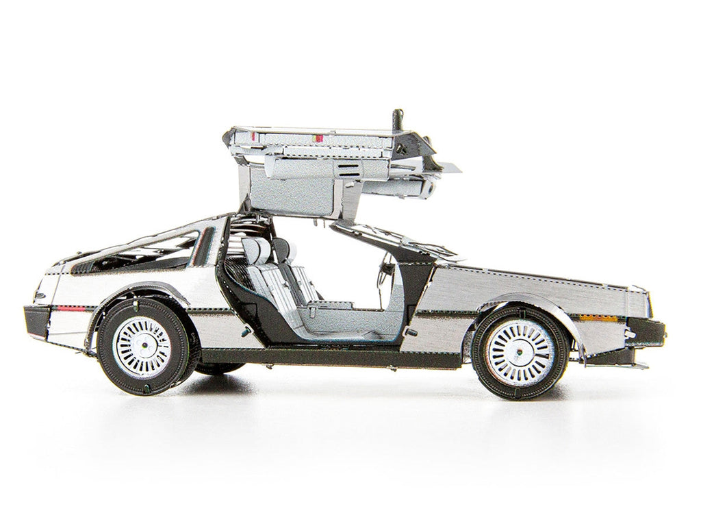Metal Earth - Model Kit DeLorean Brushed Metal (Moderate Difficulty) Steel Model