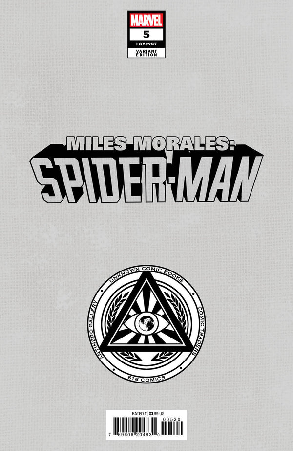 Miles Morales: Spider-Man #5 Unknown Comics Tyler Kirkham Exclusive Var (04/12/2023) - Collectors World Toys