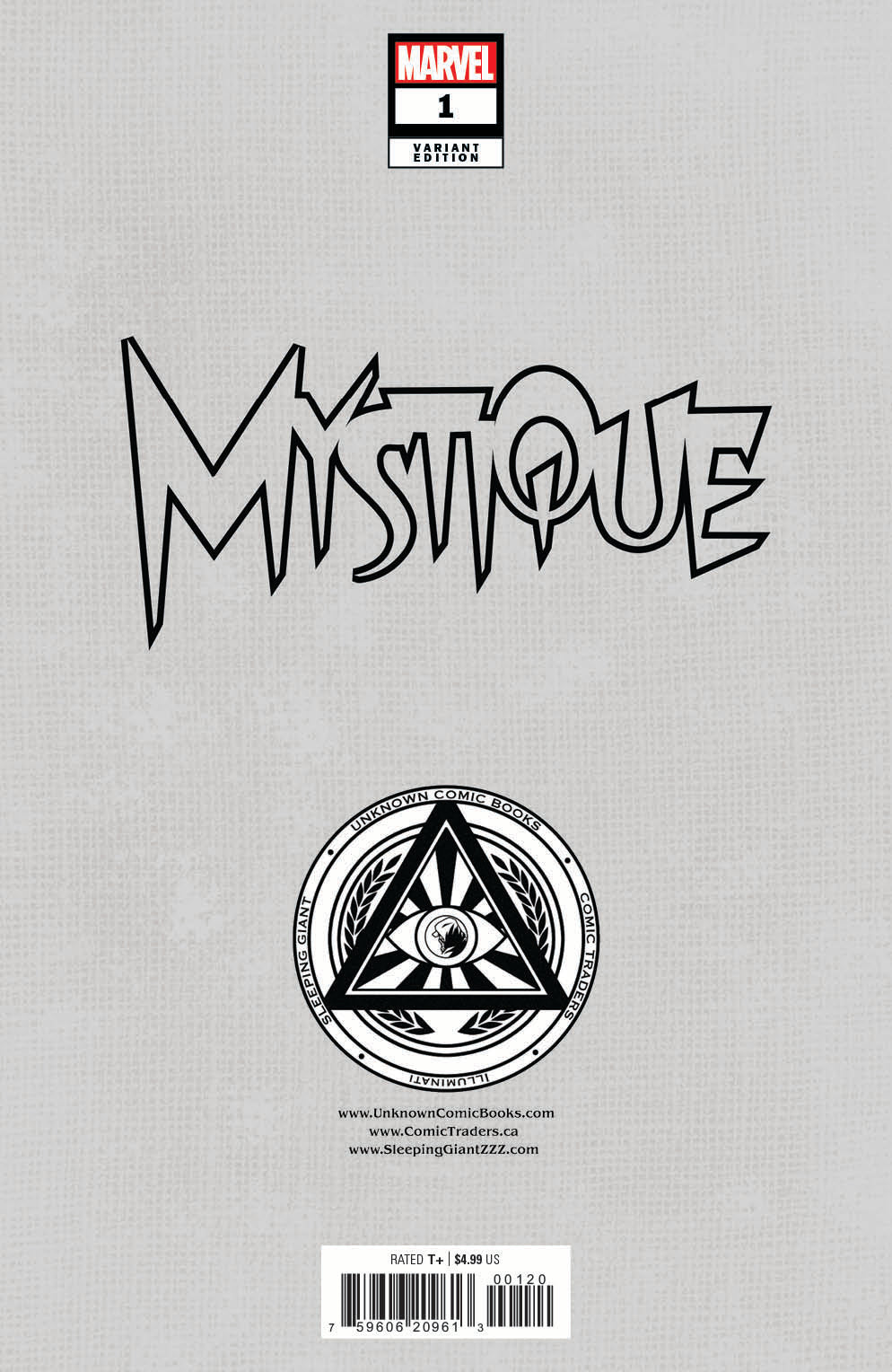 Mystique #1 Unknown Comics Kaare Andrews Connecting Cover Exclusive Var (10/16/2024) - Collectors World Toys