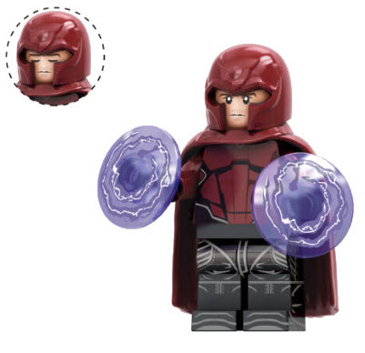 Magneto Custom Minifig – Master of Magnetism - Collectors World Toys Hover Image