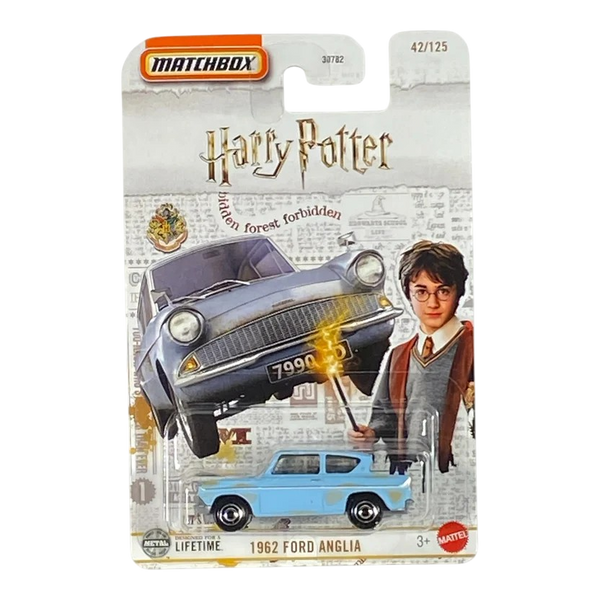 Matchbox 1962 Ford Anglia Harry Potter 42/125 Blue Die-Cast Car