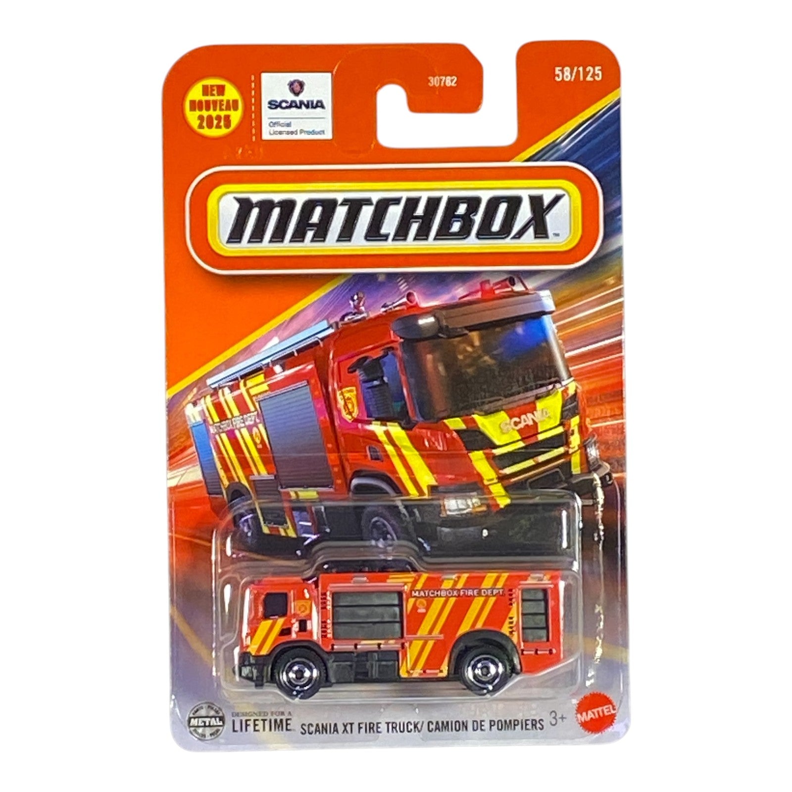 Matchbox Scania XT Fire Truck - 2025 Matchbox Series 58/125 Main image