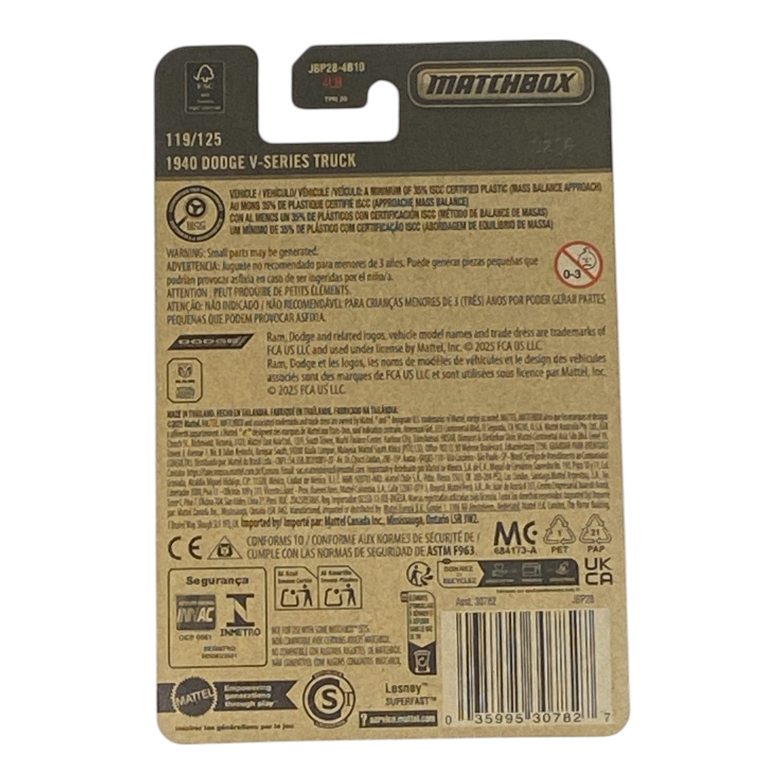 Matchbox 1940 Dodge V-Series Truck - Matchbox Series 119/125